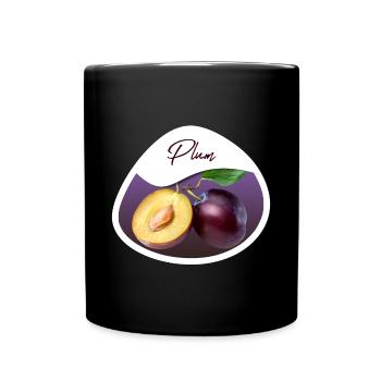 Plum - Full Colour Mug - black - Front