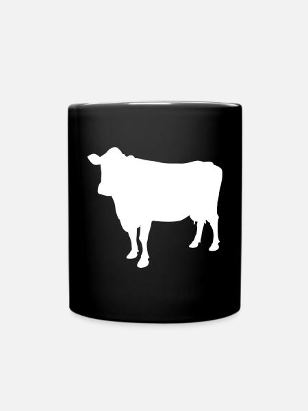 cow - Full Colour Mug - black