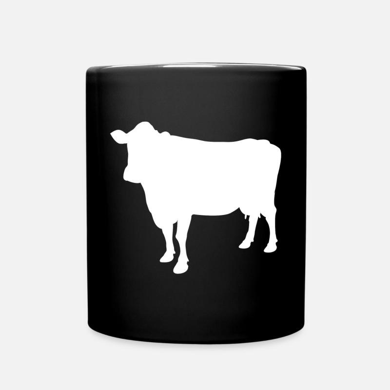 cow - Full Colour Mug - black