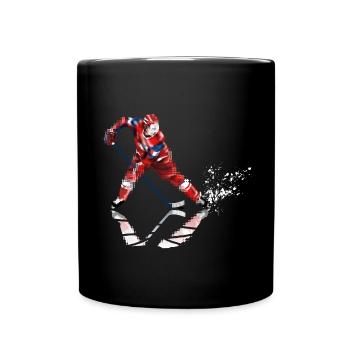 hockey - Mug uni - noir - Devant