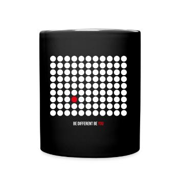 Be different be you - Tasse einfarbig - Schwarz - Vorne