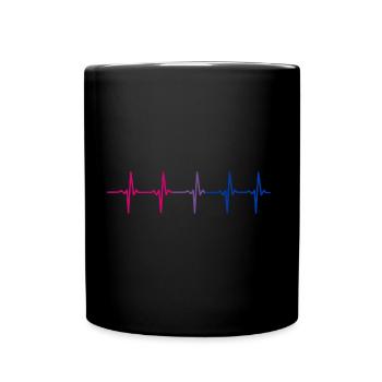 Bisexual Gay Pride - Full Colour Mug - black - Front