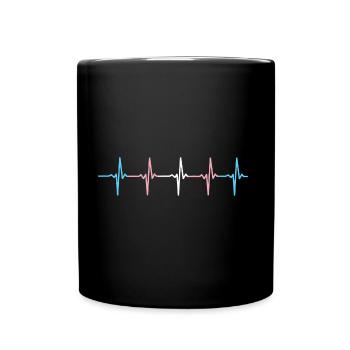 Transgender-Schwulenstolz - Tasse einfarbig - Schwarz - Vorne