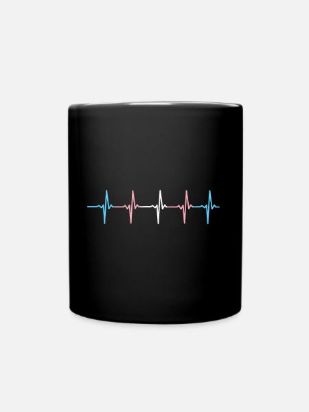 Transgender Gay Pride - Full Colour Mug - black