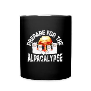 Prepare For The Alpacalypse - Full Colour Mug - black - Front