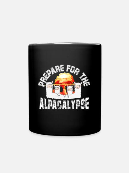Préparez-vous à l'Alpacalypse - Mug uni - noir