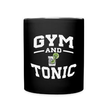 Gym & Tonic - Tasse einfarbig - Schwarz - Vorne