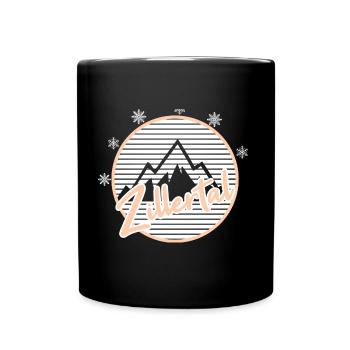 Zillertal - Tasse einfarbig - Schwarz - Vorne