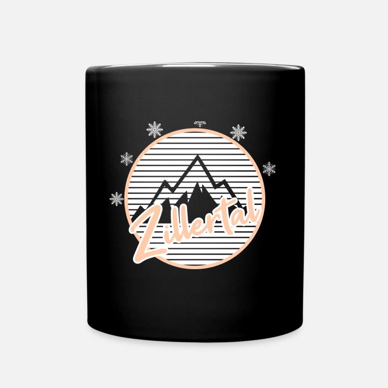 Zillertal - Tasse einfarbig - Schwarz