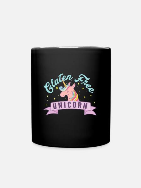 Licorne sans gluten - Mug uni - noir