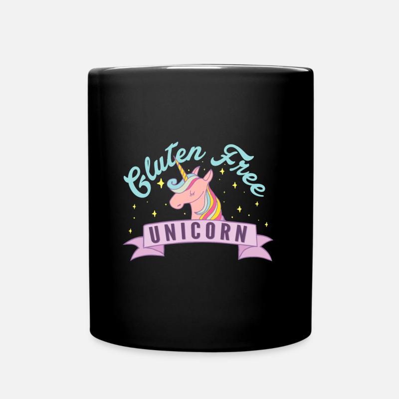 Licorne sans gluten - Mug uni - noir