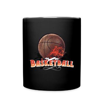 Basketball - Tasse einfarbig - Schwarz - Vorne