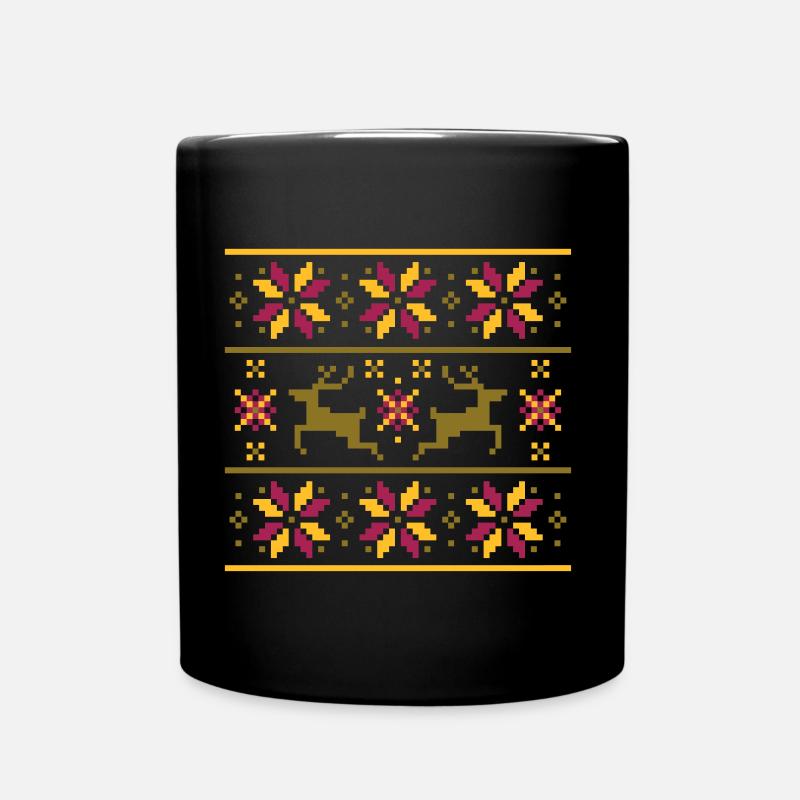 Modèle norvégien (hiver) 09 - Mug uni - noir