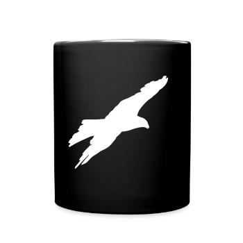 aigle glissant - Mug uni - noir - Devant