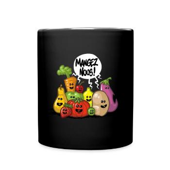 Fuits et legumes - Mug uni - noir - Devant