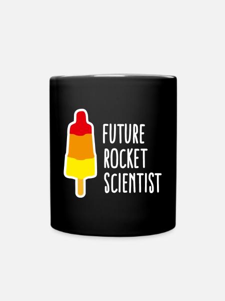 Future rocket scientist Eis Abschluss Rakete - Tasse einfarbig - Schwarz