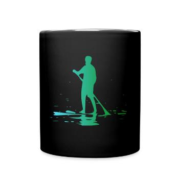 Stand up Paddle - Full Colour Mug - black - Front