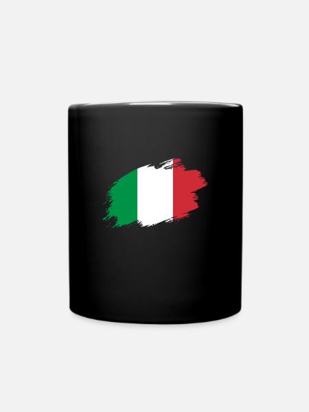 Drapeau italien drapeau italien - Mug uni - noir