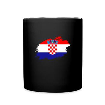 Croatie drapeau croate drapeau - Mug uni - noir - Devant
