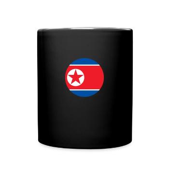 North Korea North Korean flag flag - Full Colour Mug - black - Front