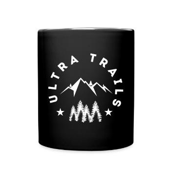 Ultra Trails - Tasse einfarbig - Schwarz - Vorne