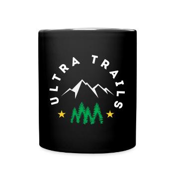 Ultra Trails - Tasse einfarbig - Schwarz - Vorne