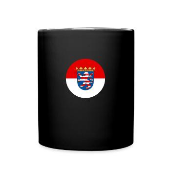 Drapeau de Hesse Hesse drapeau - Mug uni - noir - Devant