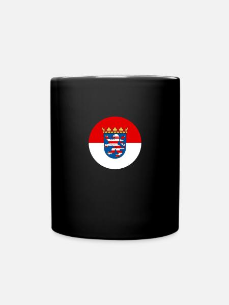 Hessen hessisch Flagge Fahne - Tasse einfarbig - Schwarz