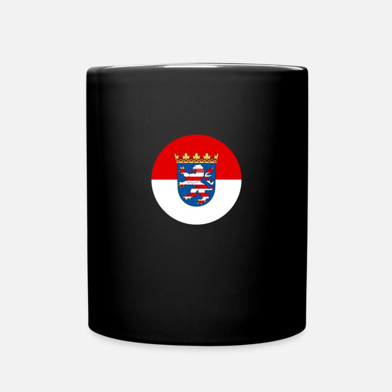Hessen hessisch Flagge Fahne - Tasse einfarbig - Schwarz