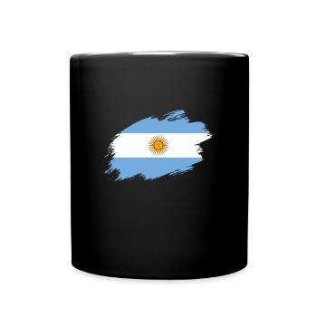 Argentine Drapeau Argentine drapeau - Mug uni - noir - Devant
