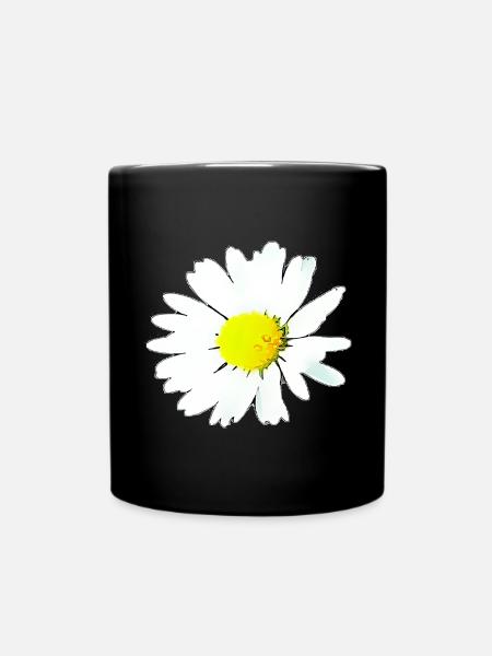 Fleur - Marguerite - Mug uni - noir