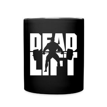 Deadlift - Tasse einfarbig - Schwarz - Vorne