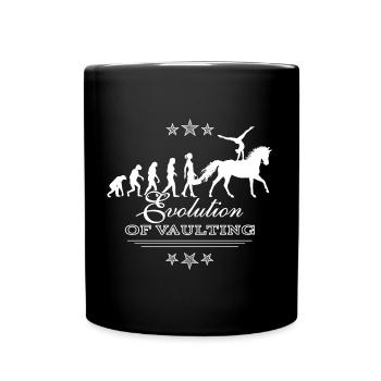 Evolution Ladies Vaulting Reiten Pferd - Tasse einfarbig - Schwarz - Vorne
