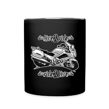 0964 live 2 ride ride 2 live - Mug uni - noir - Devant