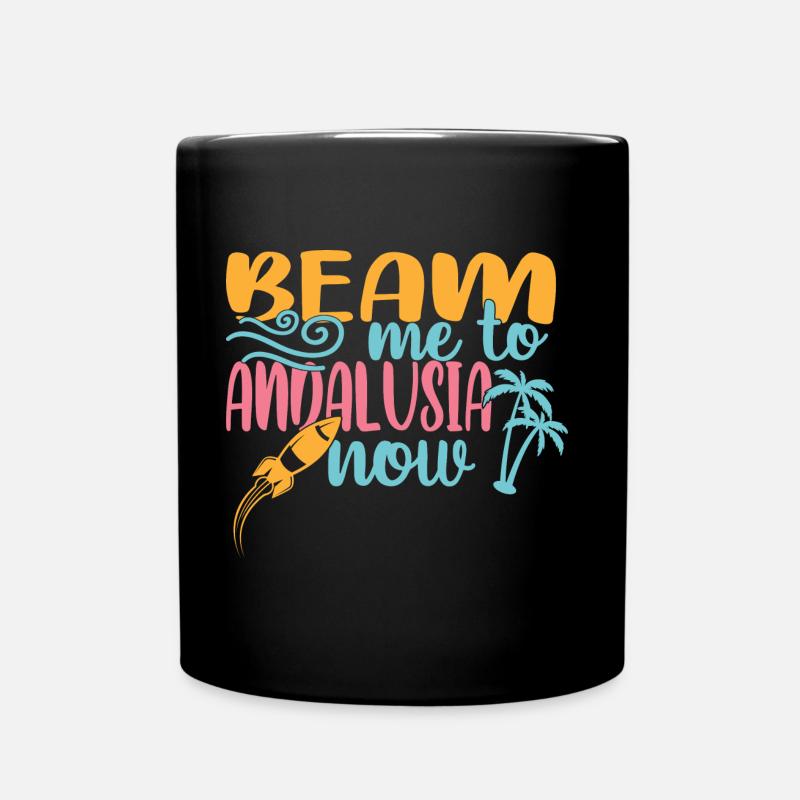 Andalusien - Tasse einfarbig - Schwarz