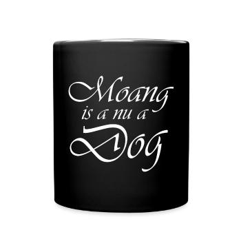 Moang weiß - Tasse einfarbig - Schwarz - Vorne