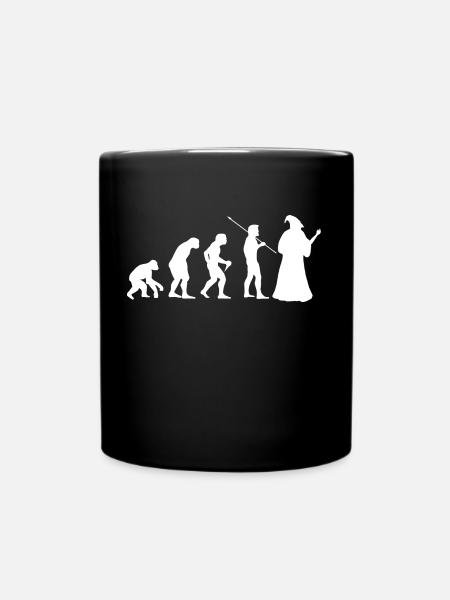 Jeu de rôle Magicien Mage Classe RPG Evolution - Mug uni - noir
