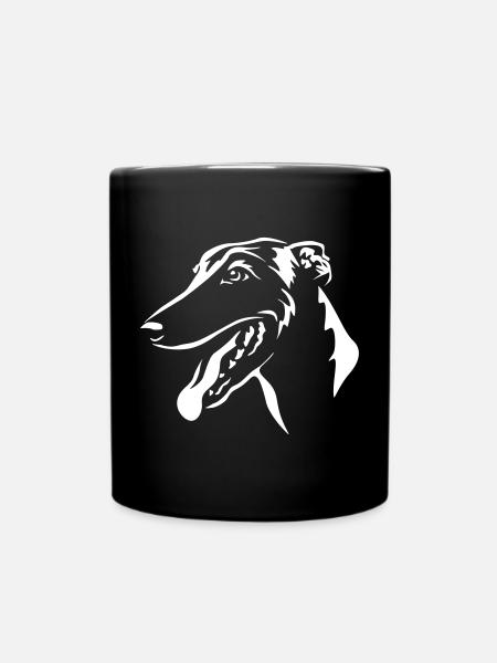 Tête de Greyhound « Black Edition » - Mug uni - noir