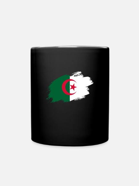 Algérie drapeau algérien drapeau - Mug uni - noir