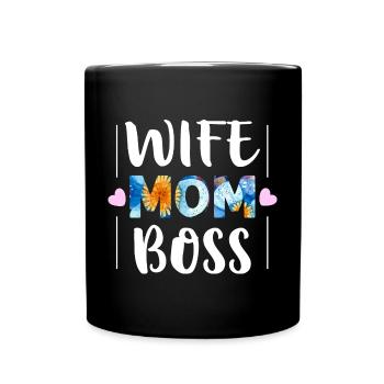 Maman - Mug uni - noir - Devant