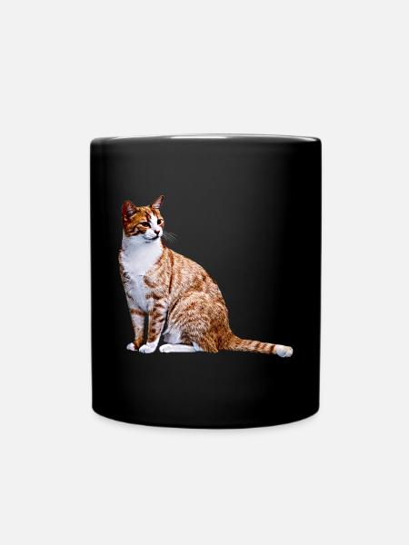 Cat Cats Cat Cats Cat Love - Full Colour Mug - black