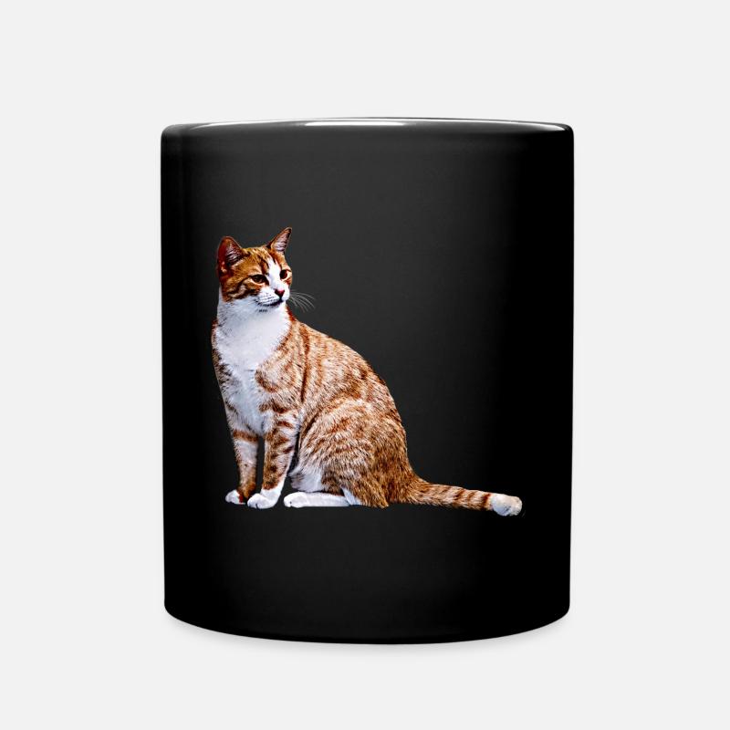 Cat Cats Cat Cats Cat Love - Full Colour Mug - black