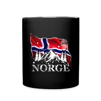 Norway - Full Colour Mug - black - Front
