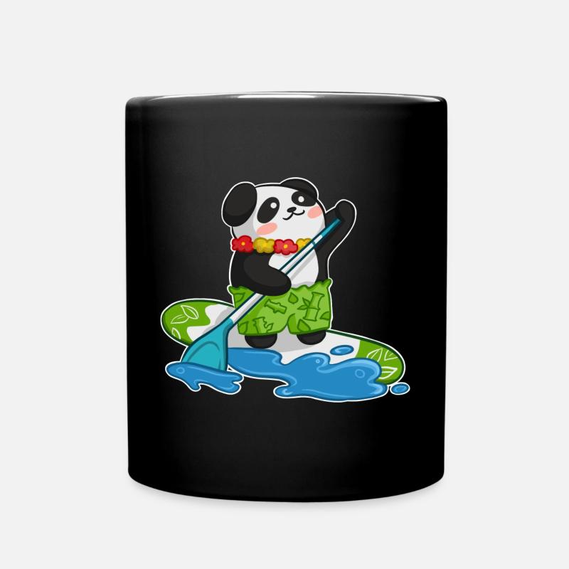 Stand Up Paddling Stand up Paddler Panda - Mug uni - noir