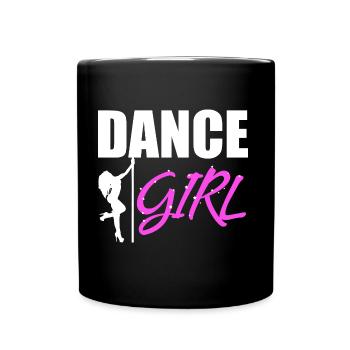 Pole Dance Dancing Girl - Tasse einfarbig - Schwarz - Vorne