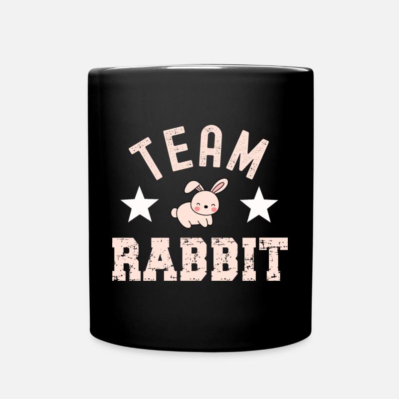 Rabbit Rabbit - Full Colour Mug - black