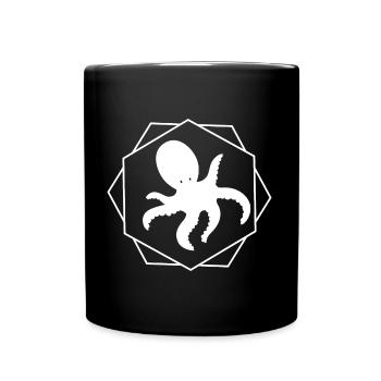 Aquarium de protection de l'environnement de poulpe de calmar de poulpe - Mug uni - noir - Devant