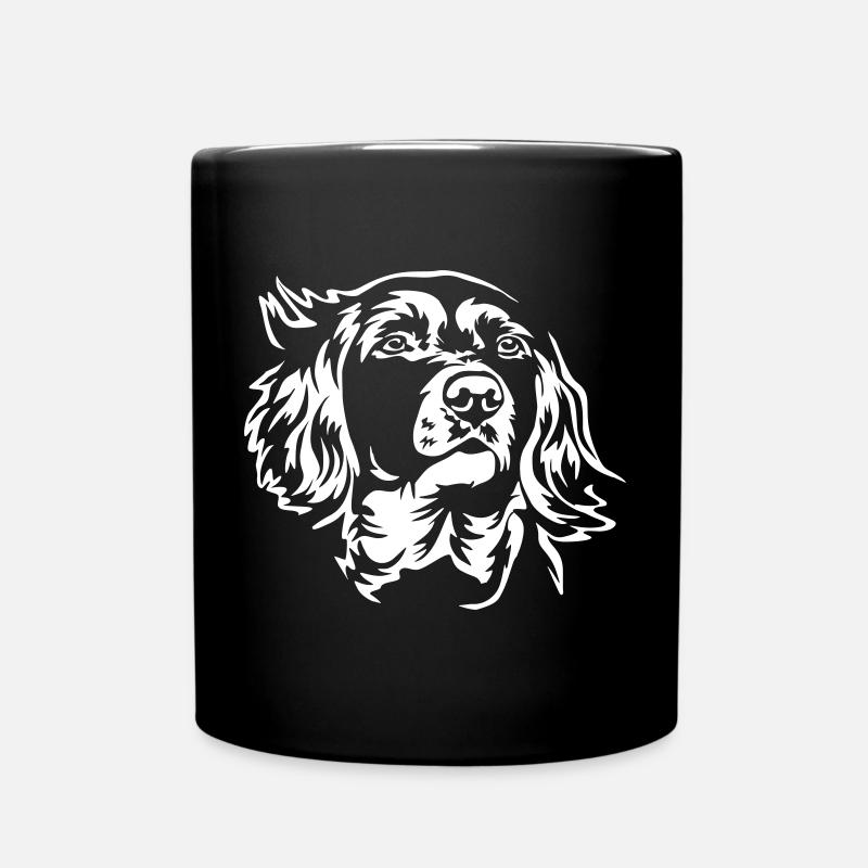 Münsterländer Kopf "Black Edition" - Tasse einfarbig - Schwarz