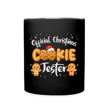 Xmas Official Christmas Cookie Tester Family Match - Full Colour Mug - black - Front