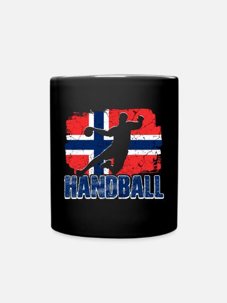 Handball Norvège - Mug uni - noir